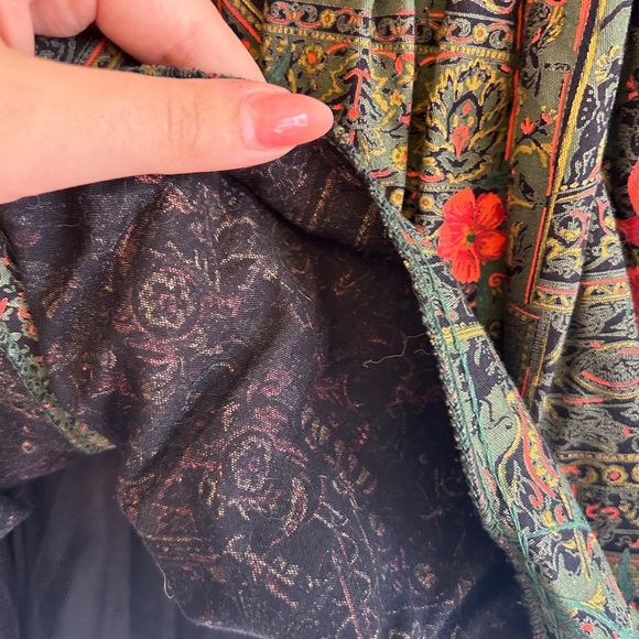 Vintage 80s 90s Yves Saint Laurent YSL Velvet Holiday Junior Girls Dress Size 7 - Picture 6 of 15